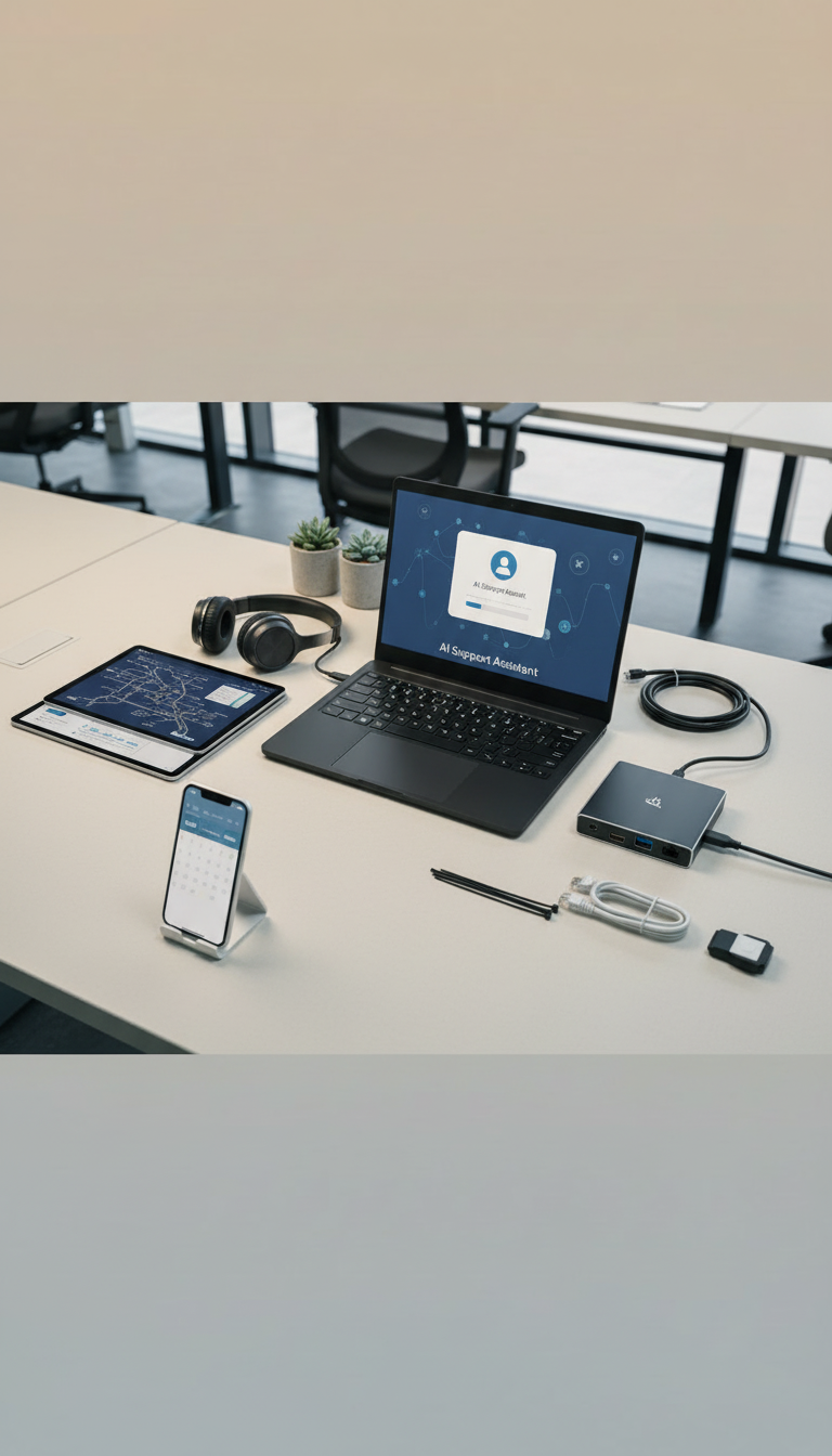 Replace the current image with a new, modern, professional-themed IT support image.